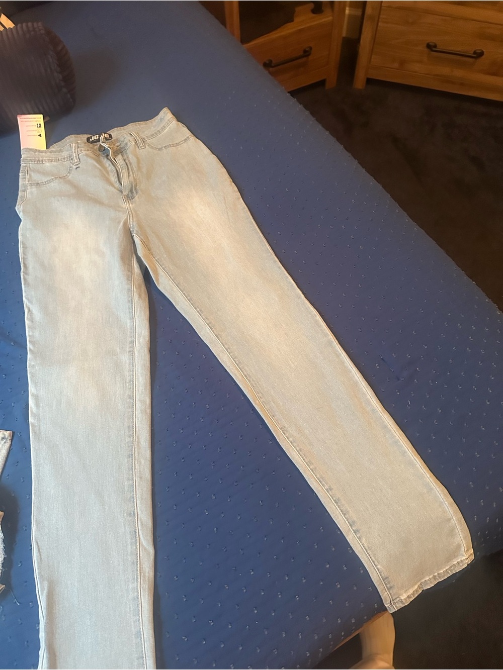 Light Blue Women's Straight-Leg Jeans